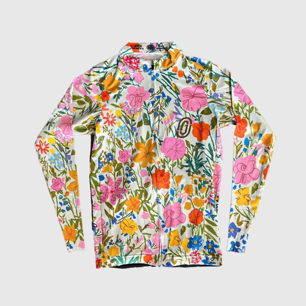 Ostroy Wildflowers Women’s Long Sleeve Bike Jersey